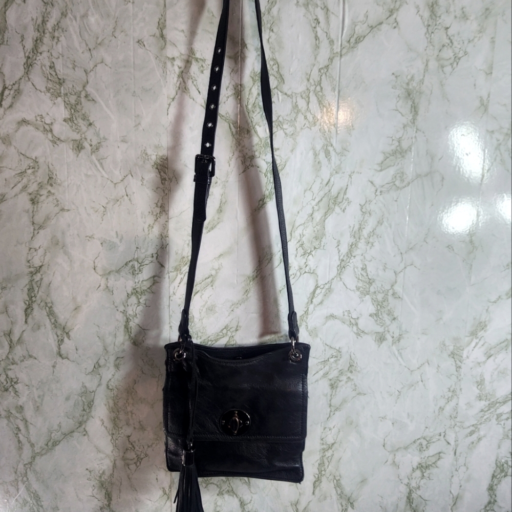CLEMENTS RIBEIRO Black Leather Crossbody - Picture 4 of 13
